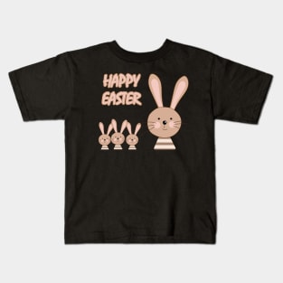 Happy Easter Bunnies Comic Kids T-Shirt